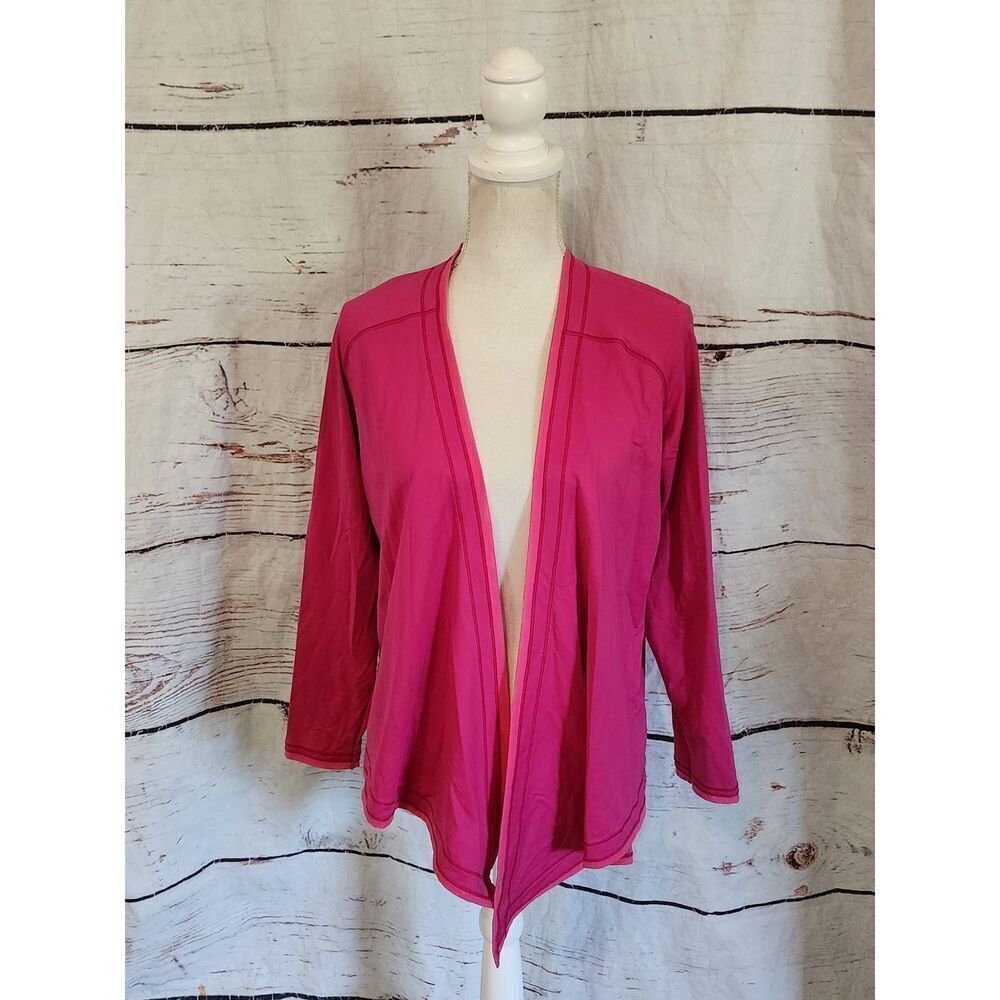 Title Nine Mesh Back Open Cardigan Size Medium